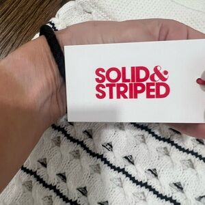 Brand new with tags solid & striped crochet beach pants